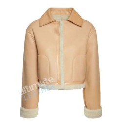 Women's Bomber Aviator Shearling Leather Jacket Women's Bomber Aviator Shearling Leather Jacket