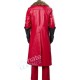 Christmas Santa Claus Leather Red Costume