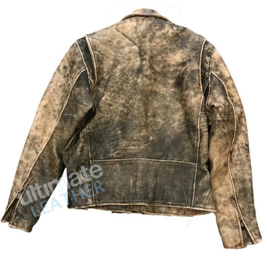 Men's Waxed Distressed Vintage Leather Jacket