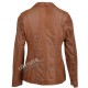 Women's Leather brown Blazer Jacket