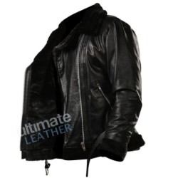 Women's Black Shearling B3 bomber Cockpit Style Jacket Women's Black Shearling B3 bomber Cockpit Style Jacket