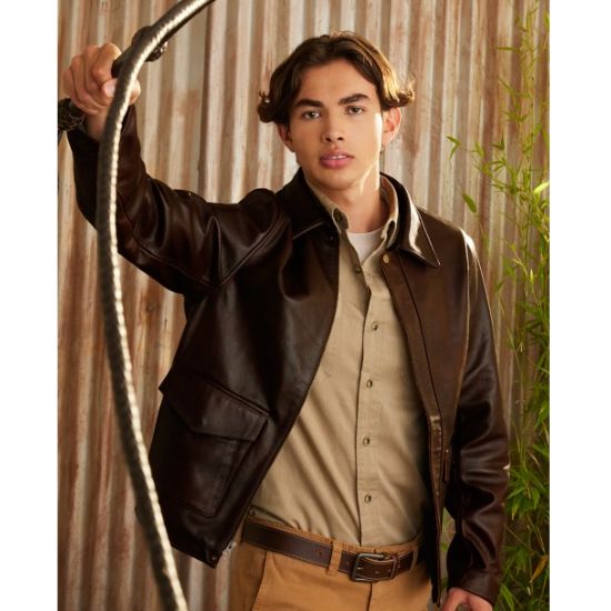 Indiana Jones Vintage Brown Leather Jacket