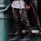 Kanye West Black Leather Pant