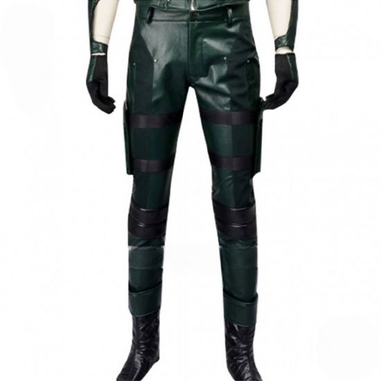 Arrow Stephen Amell (Oliver Queen) Cosplay Leather Pants