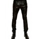 Balmain Woven Black Leather Pant for Men