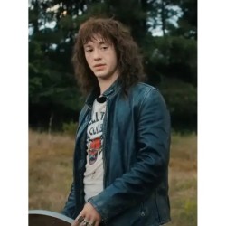 Stranger Things S04 Joseph Quinn (Eddie Munson) Leather Jacket Stranger Things S04 Joseph Quinn (Eddie Munson) Leather Jacket