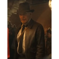 Indiana Jones and the Dial of Destiny (Harrison Ford) Brown Leather Jacket