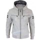 men's white leather jacket with hood