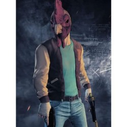 Payday 2 Hotline Miami Varsity Jacket Payday 2 Hotline Miami Varsity Jacket