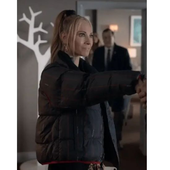 Ted Lasso S03 Juno Temple (Keeley Jones) Down Puffer Jacket