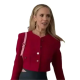 Ted Lasso S03 Juno Temple (Keeley Jones) Red Cropped Jacket