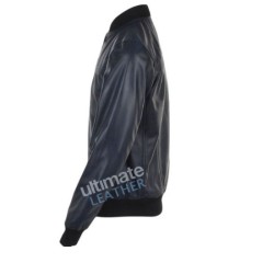 blue bomber leather jacket for men blue bomber leather jacket for men