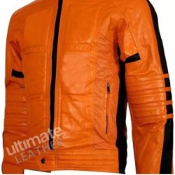 orange biker leather jackets for men orange biker leather jackets for men