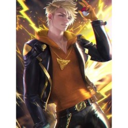 Pokemon Go Team Spark Black Leather Jacket Pokemon Go Team Spark Black Leather Jacket