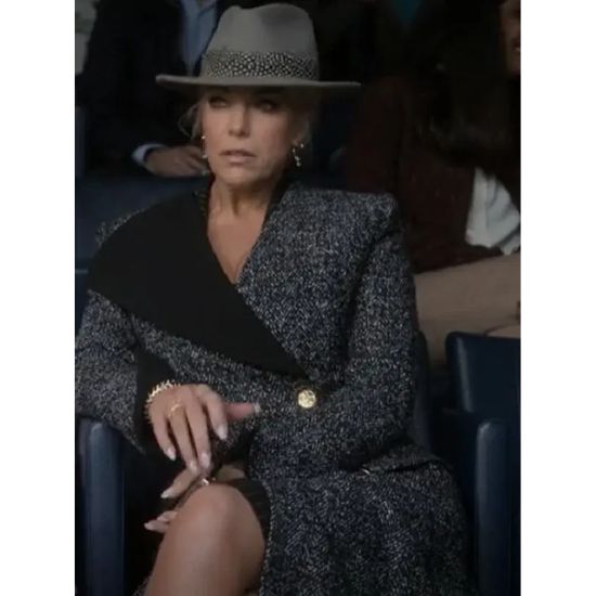 Ted Lasso S03 Hannah Waddingham (Rebecca Welton) Asymmetric Coat