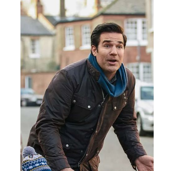 Black Mirror S06 Rob Delaney (Mac) Brown Jacket