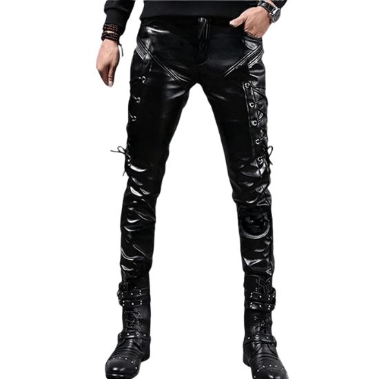 Rock Star Mark Wahlberg (Super Star) Black Leather Pant