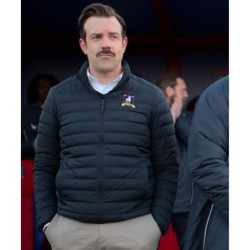 Ted Lasso S02 Jason Sudeikis Black Puffer Jacket