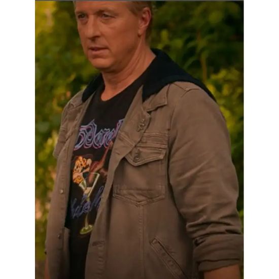 Cobra Kai S05 William Zabka (Johnny Lawrence) Hooded Jacket