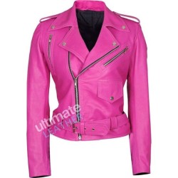 Women's pink Biker Leather Jacket Women's pink Biker Leather Jacket