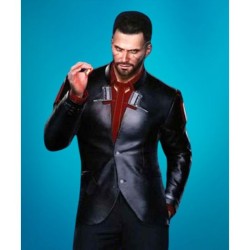 Cyberpunk 2077 V (Male Player) Black Leather Blazer Cyberpunk 2077 V (Male Player) Black Leather Blazer