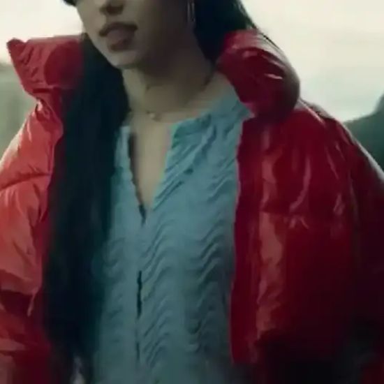 Muted Cristina Kovani Red Puffer Jacket