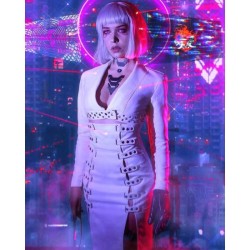 Cyberpunk 2077 Night City Neon Leather Coat Cyberpunk 2077 Night City Neon Leather Coat