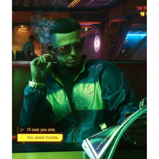 Cyberpunk 2077 Derek Hagen (Kirk Sawyer) Polyester Jacket