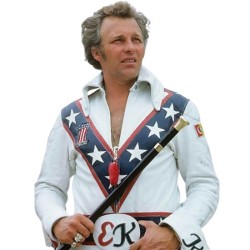 Daredevil Evel Knievel White Motorcycle Jacket Daredevil Evel Knievel White Motorcycle Jacket