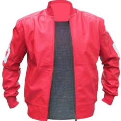 Pink Unisex 8 Ball Bomber Leather Jacket Pink Unisex 8 Ball Bomber Leather Jacket