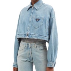Women’s Prada Blue Denim Jacket Women’s Prada Blue Denim Jacket