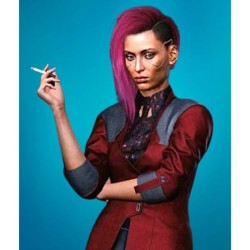 Cyberpunk 2077 V (Female Player) Red Leather Blazer