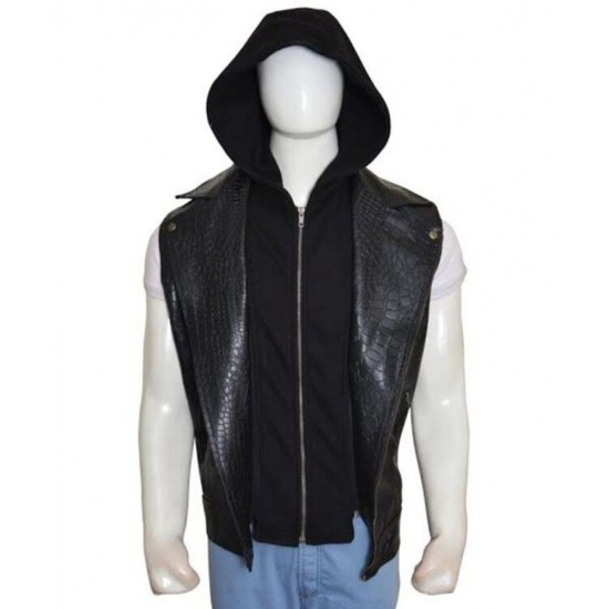 AJ Styles WWE Crocodile Leather Vest