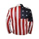 American Flag Biker Leather Jacket