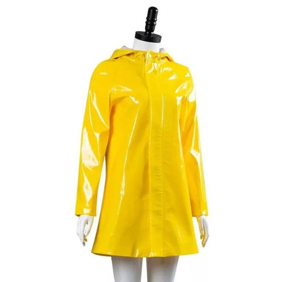 Coraline Halloween Yellow Leather Coat