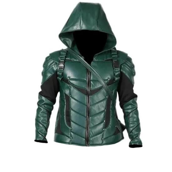 Green Arrow Stephen Amell (Oliver Queen) Leather Jacket