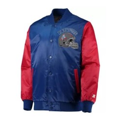 New England Patriots Blue Satin Jacket New England Patriots Blue Satin Jacket