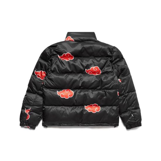 Naruto Akatsuki Black Puffer Jacket Naruto Akatsuki Black Puffer Jacket