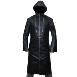 Enigma Organization XIII Black Leather Coat Enigma Organization XIII Black Leather Coat