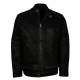 Men's Skull Quilted Distressed Biker Leather Jacket