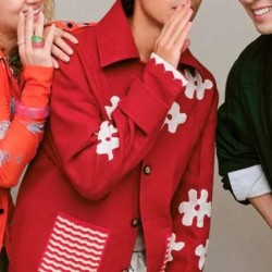 One Piece Inaki Godoy (Monkey D. Luffy) Red Wool Coat One Piece Inaki Godoy (Monkey D. Luffy) Red Wool Coat
