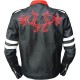 Alex Mercer Dragon Embroidered Biker Leather Jacket