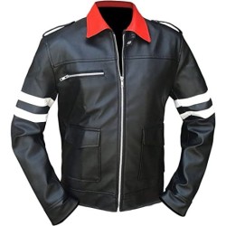 Alex Mercer Dragon Embroidered Biker Leather Jacket Alex Mercer Dragon Embroidered Biker Leather Jacket