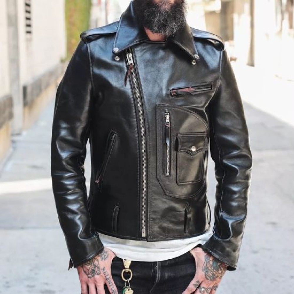 Mens Double Rider Leather Jacket | Biker Jackets