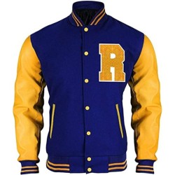 Men's Archie Andrews KJ APA Varsity Letterman R Bomber Jacket Men's Archie Andrews KJ APA Varsity Letterman R Bomber Jacket