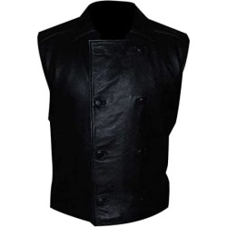 Spider Man Noir Black Leather Vest