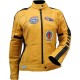 Women's Protective Yellow Motorcycle Leather Jacket