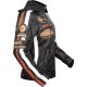 Womens Target Classic Biker Hooded Retro Jacket