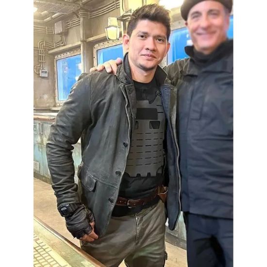 The Expendables Iko Uwais Black Leather Blazer