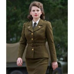 Captain America The First Avenger Hayley Atwell (Peggy Carter) Coat